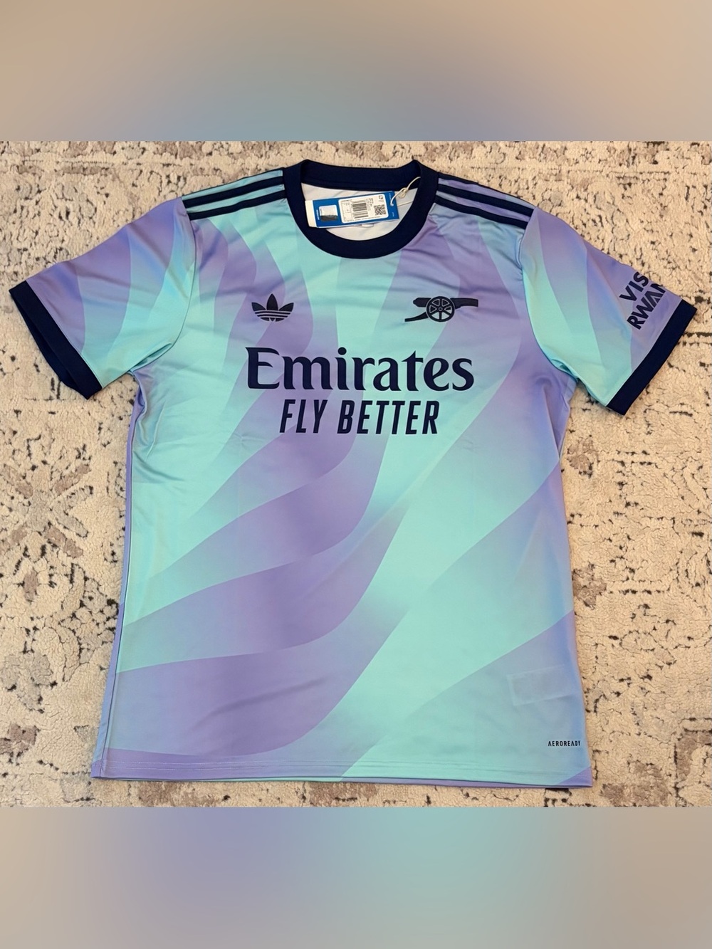 Adidas Authentic Arsenal 2024/25 Odegaard #8 Third IZ0114 Jersey Men’s Sz: L - Picture 5 of 9